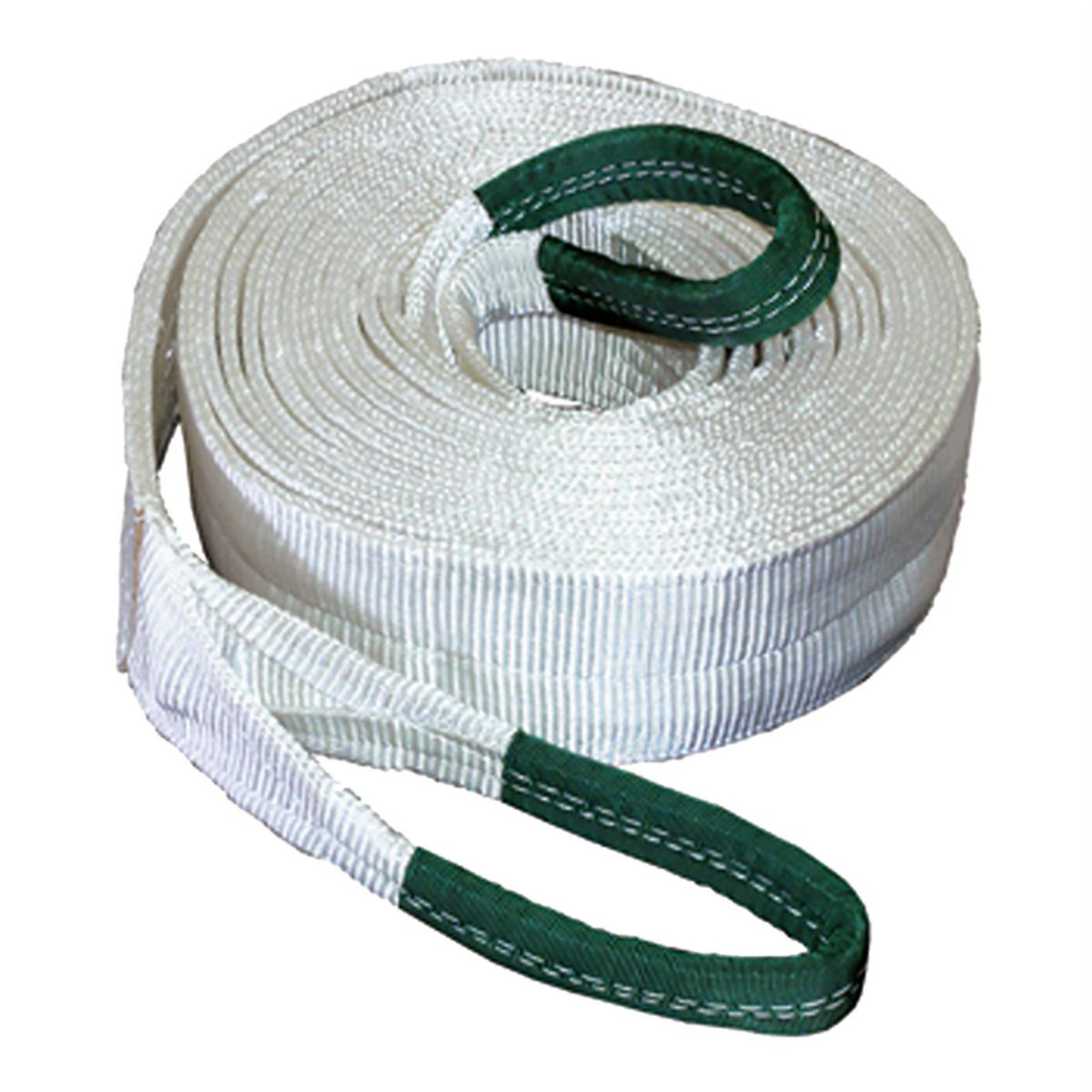 K-Tool International Tow Strap with Looped Ends — 4in. x 30ft., 40,000-Lb. Capacity, Heavy-Duty Nylon, Abrasion and Cut Resistant, Model# KTI73813
